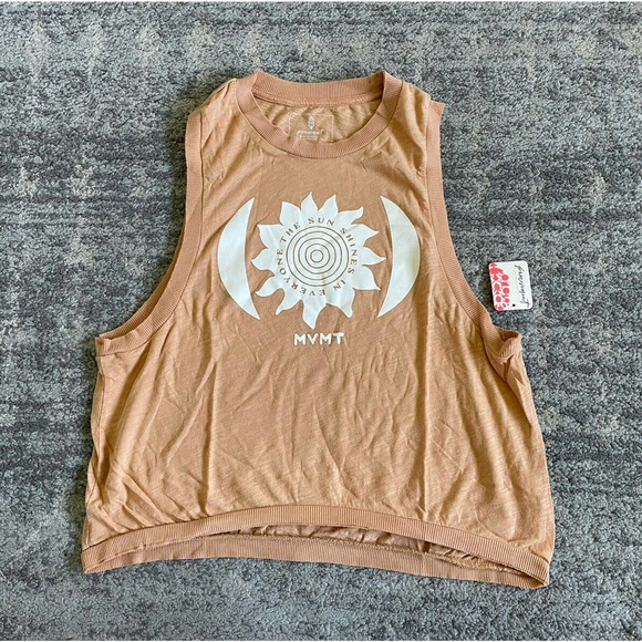 FP Movement Womens XS Tank Orange Crop Sunshine Activewear Lightweight NWT N4 - Picture 1 of 9
